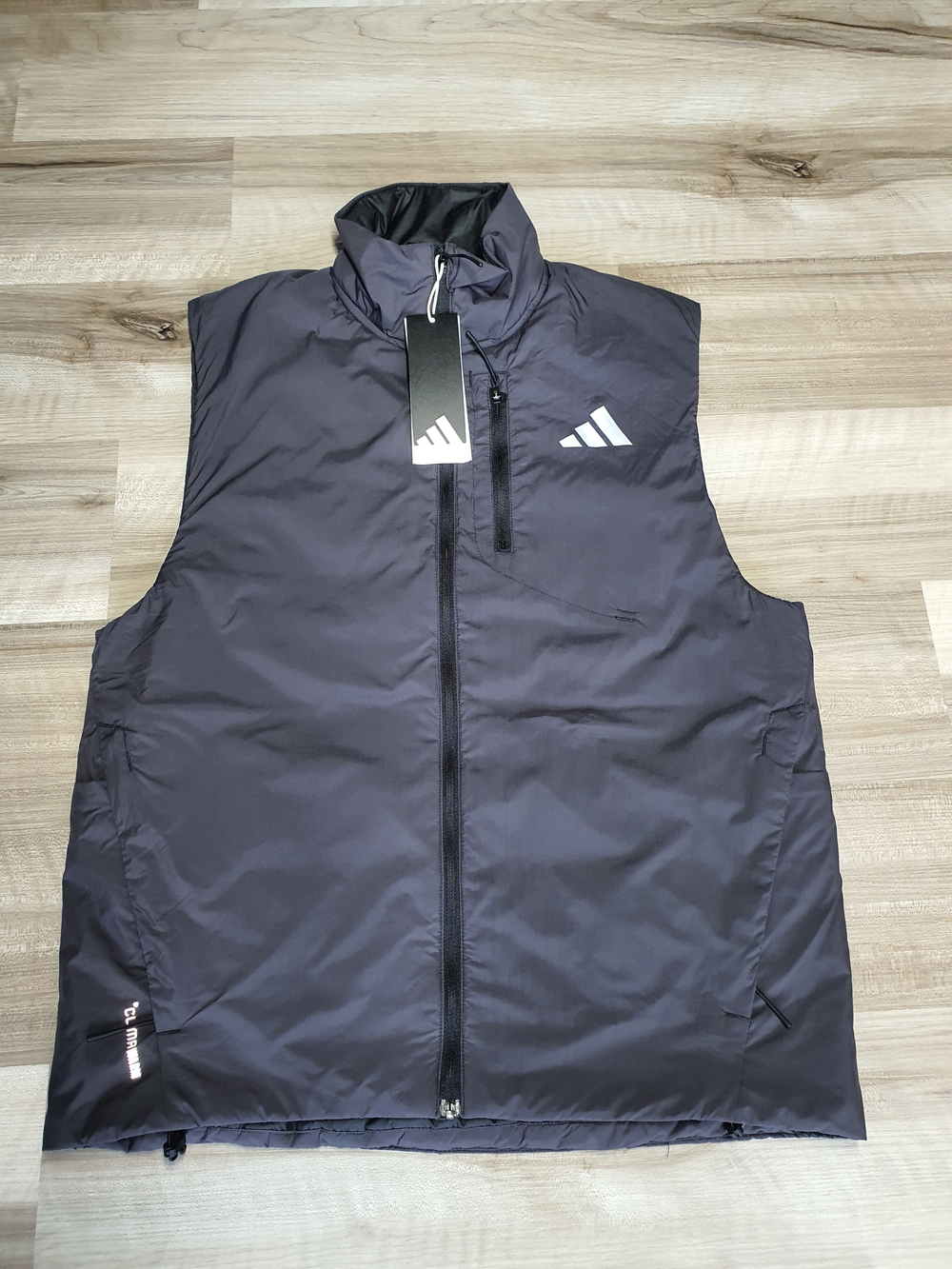 Adidas Adi365 Vest Black Running Vest ClimaWarm Water Repellent Mens Small New